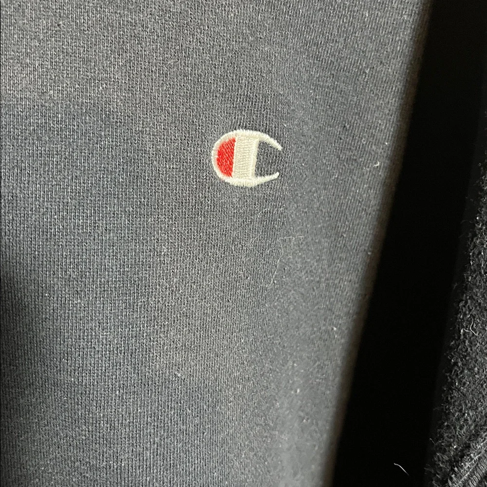 Vintage Champion Men's Dark Hoodie - Picture 2 of 8